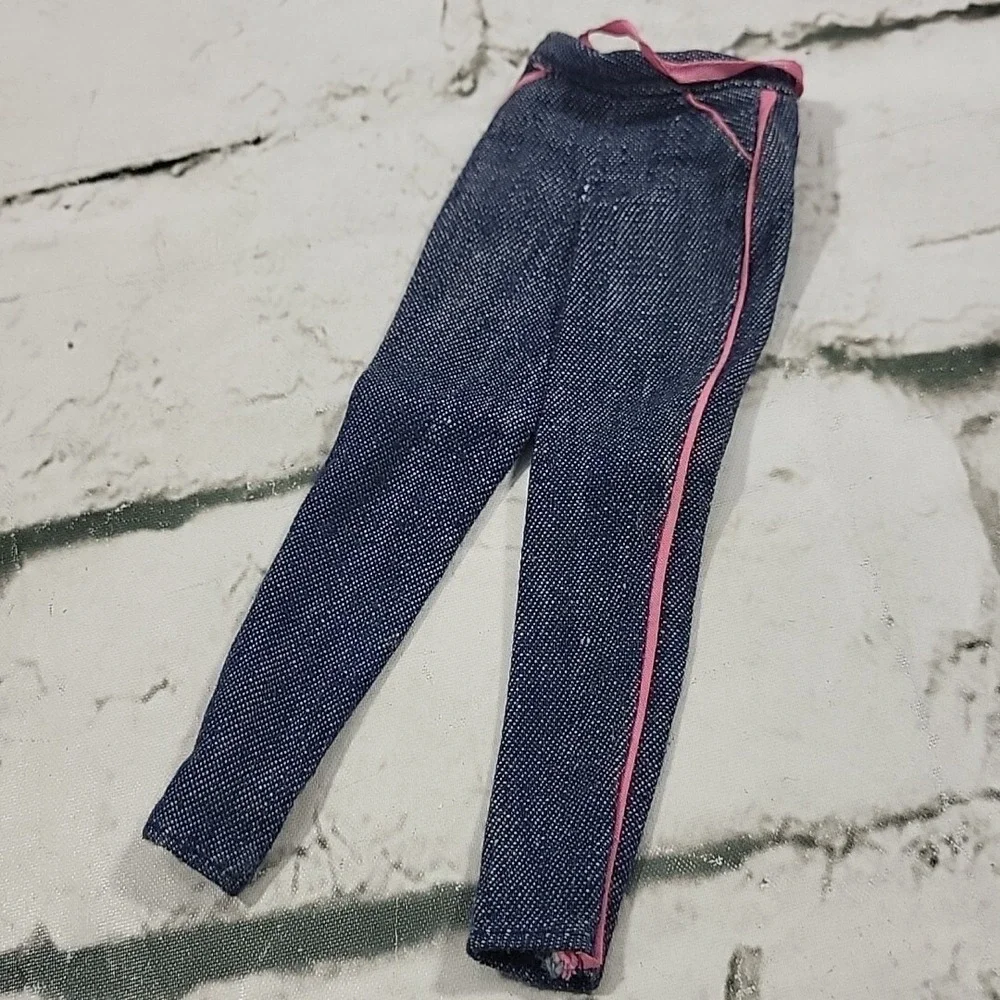 Vintage Barbie Jeans Doll Clothes Lot Pink Gingham‎ Bucket Hat Purse T-Shirt Top